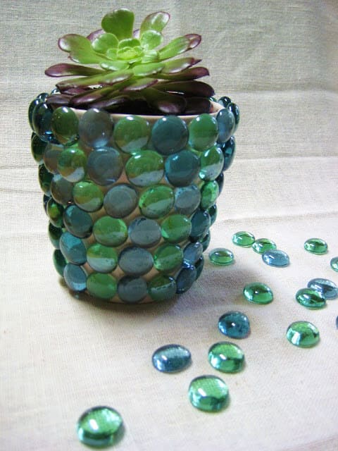 Upcycled Gem Succulent Planter