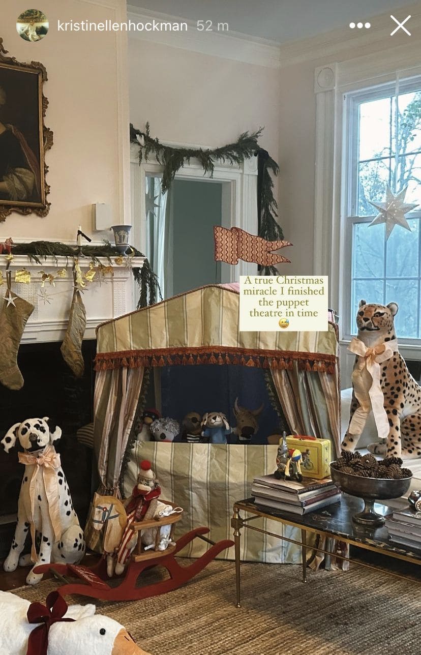 Vintage-Inspired Christmas Puppet Theater