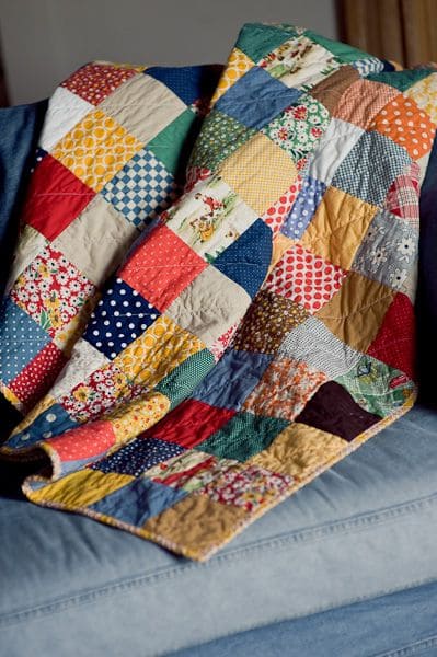 Vintage-Inspired Patchwork Quilt