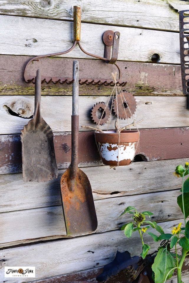 Vintage Wall Hook Garden Display