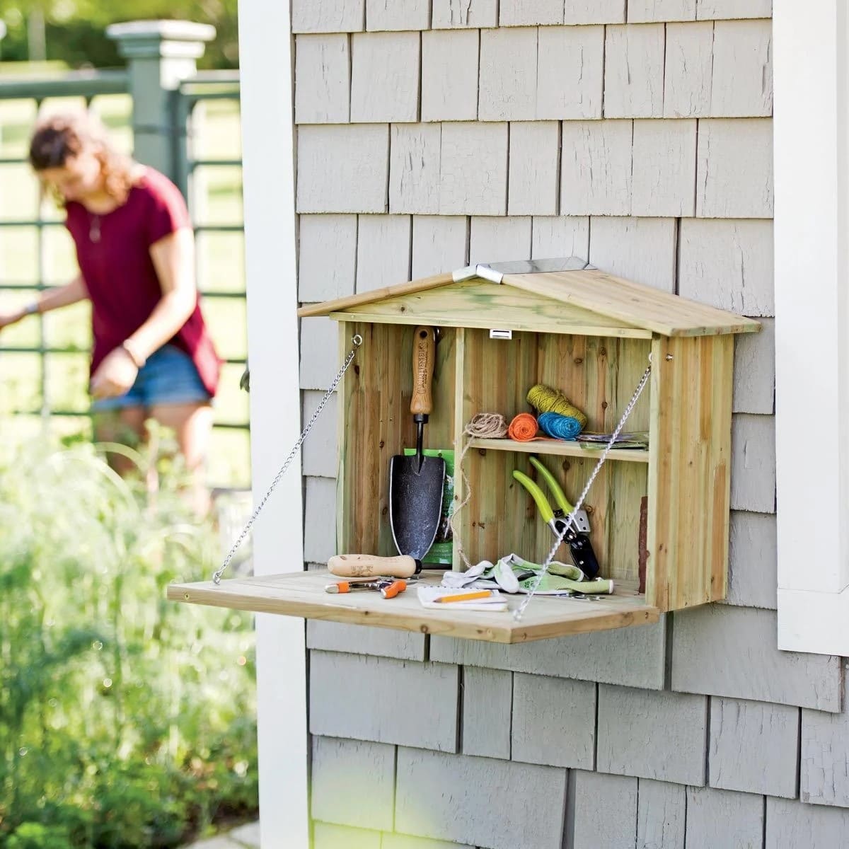 Wall-Mounted Folding Potting Station