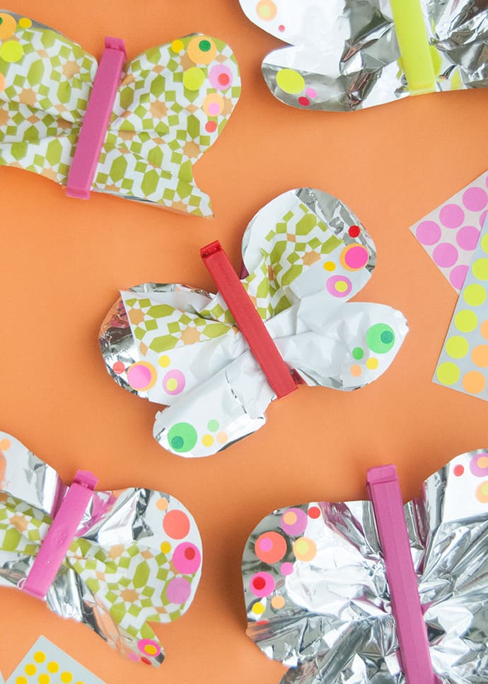 Whimsical Butterfly Clips from Crisp Foil