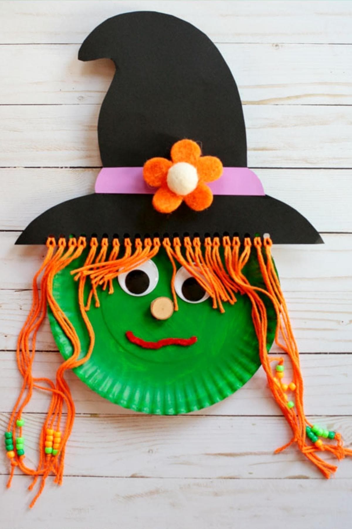 Whimsical Witch Paper Plate