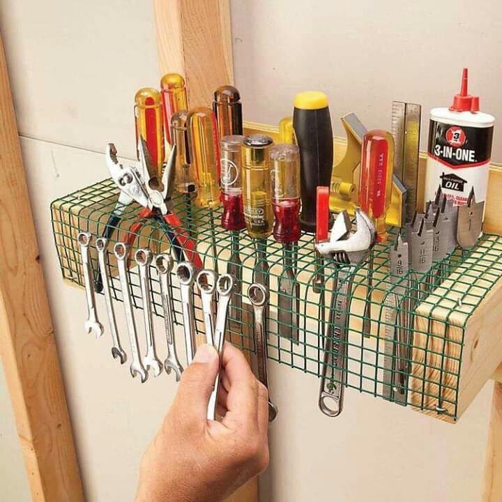 Wire Mesh Shelf Organizer