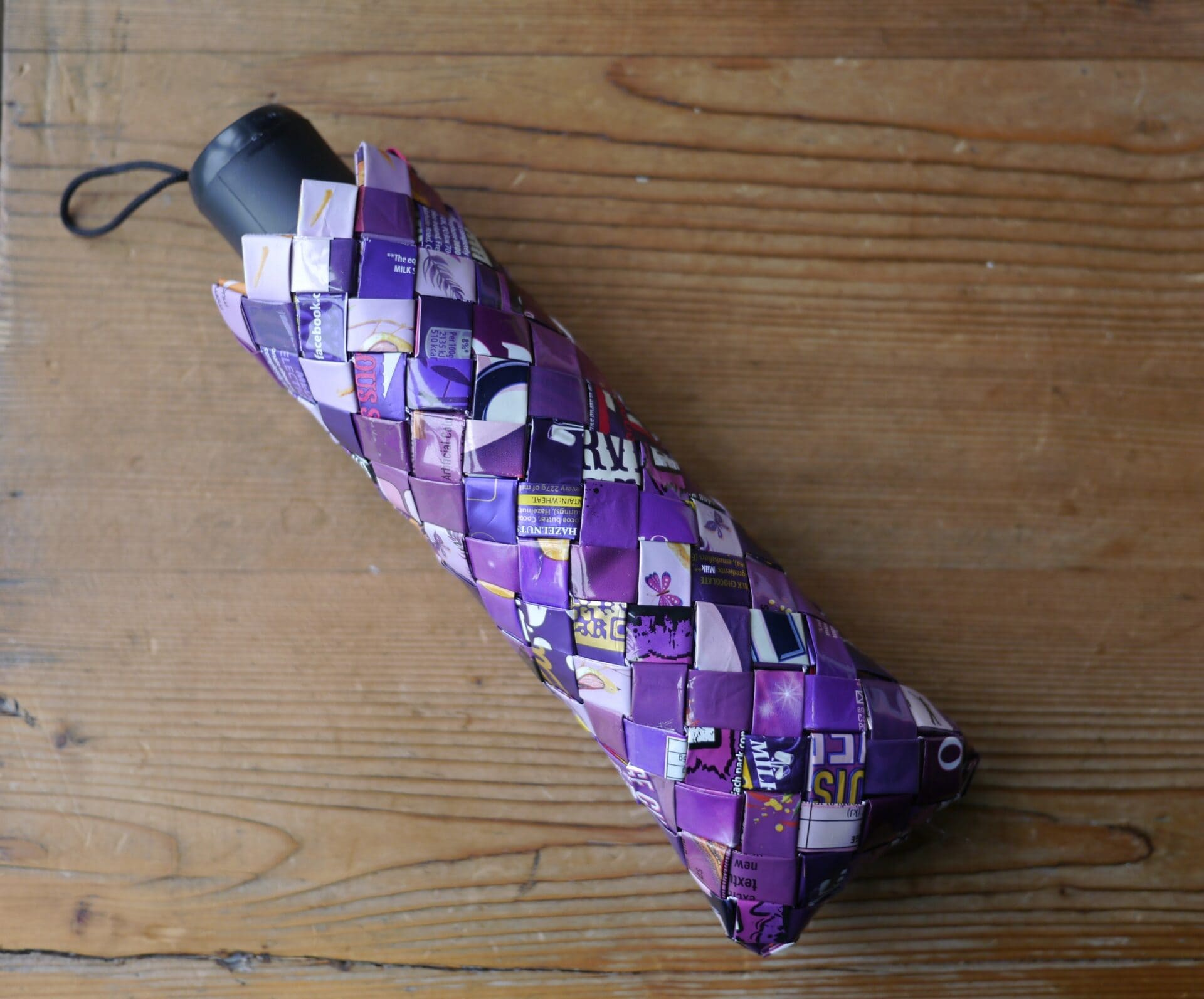 Woven Candy Wrapper Umbrella Sleeve