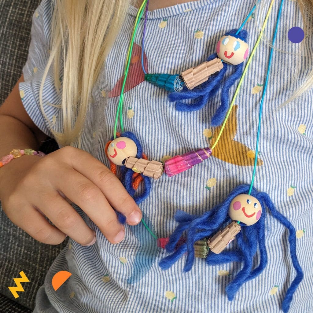 Yarn Doll Necklaces