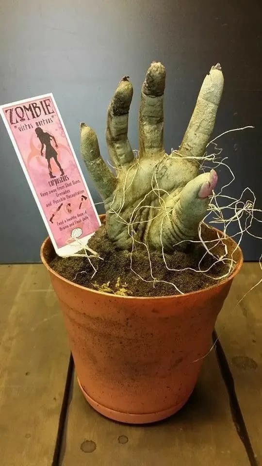 Zombie Hand Halloween Planter