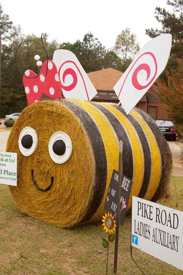 Adorable Hay Bale Bumblebee