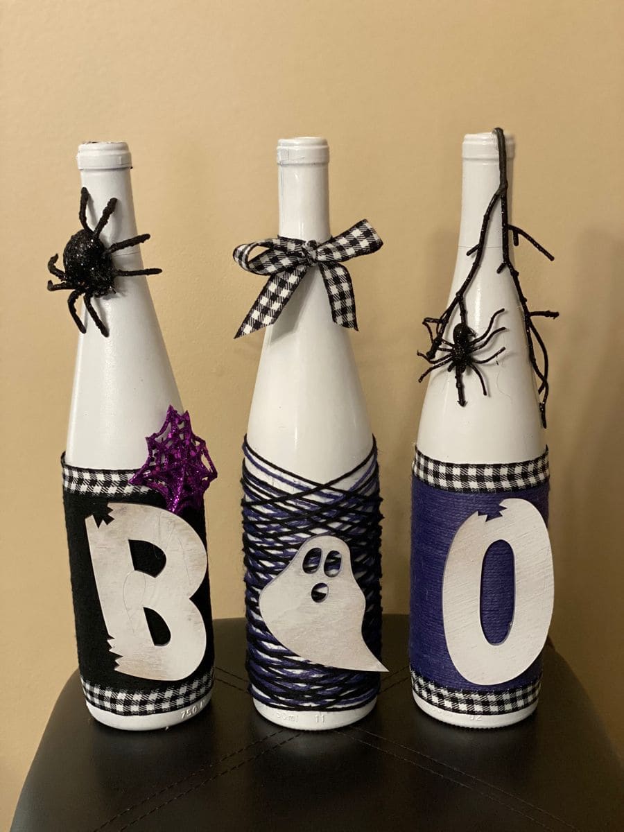 BOO Halloween Bottle Trio