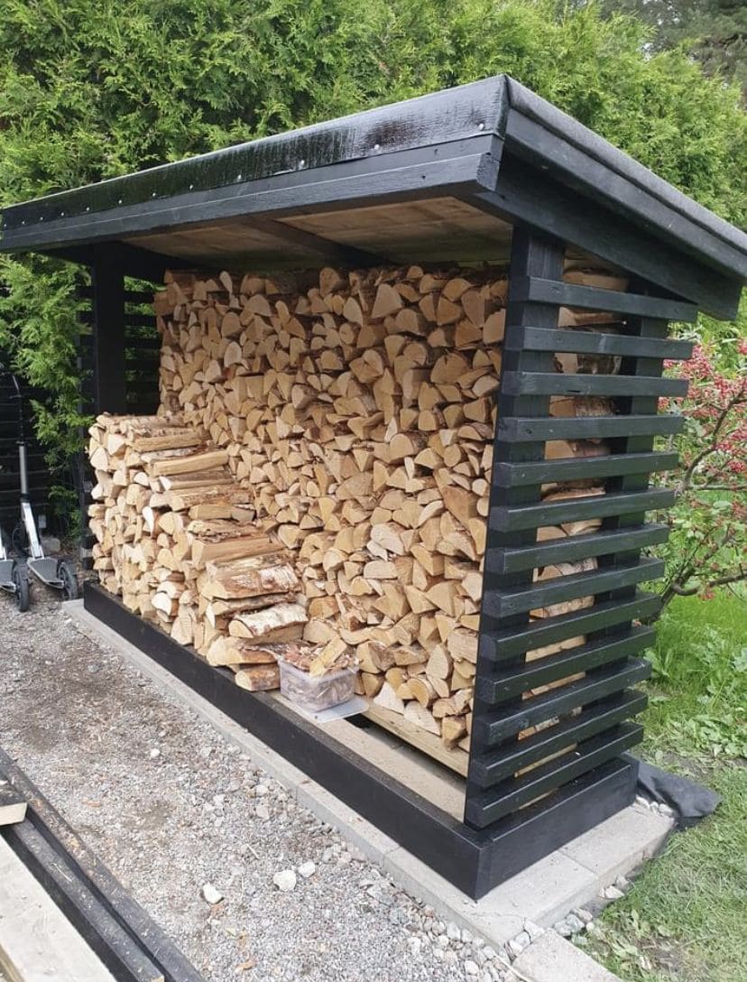 Black Driftwood Woodpile Haven