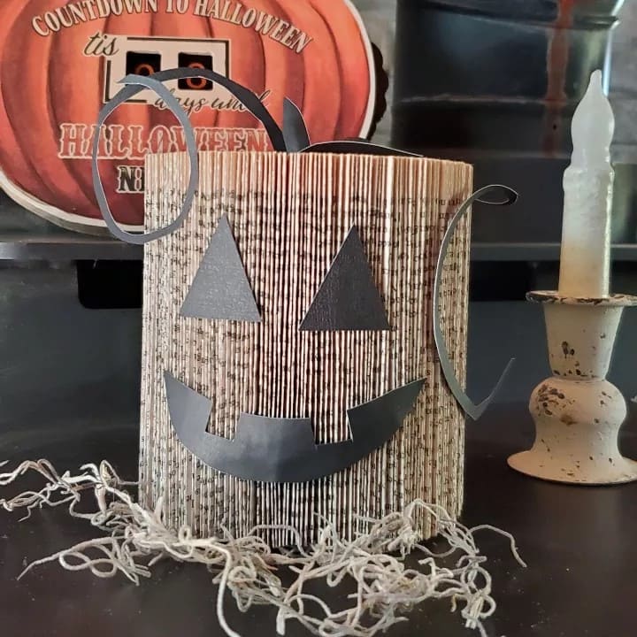 Book Page Jack-o’-Lantern