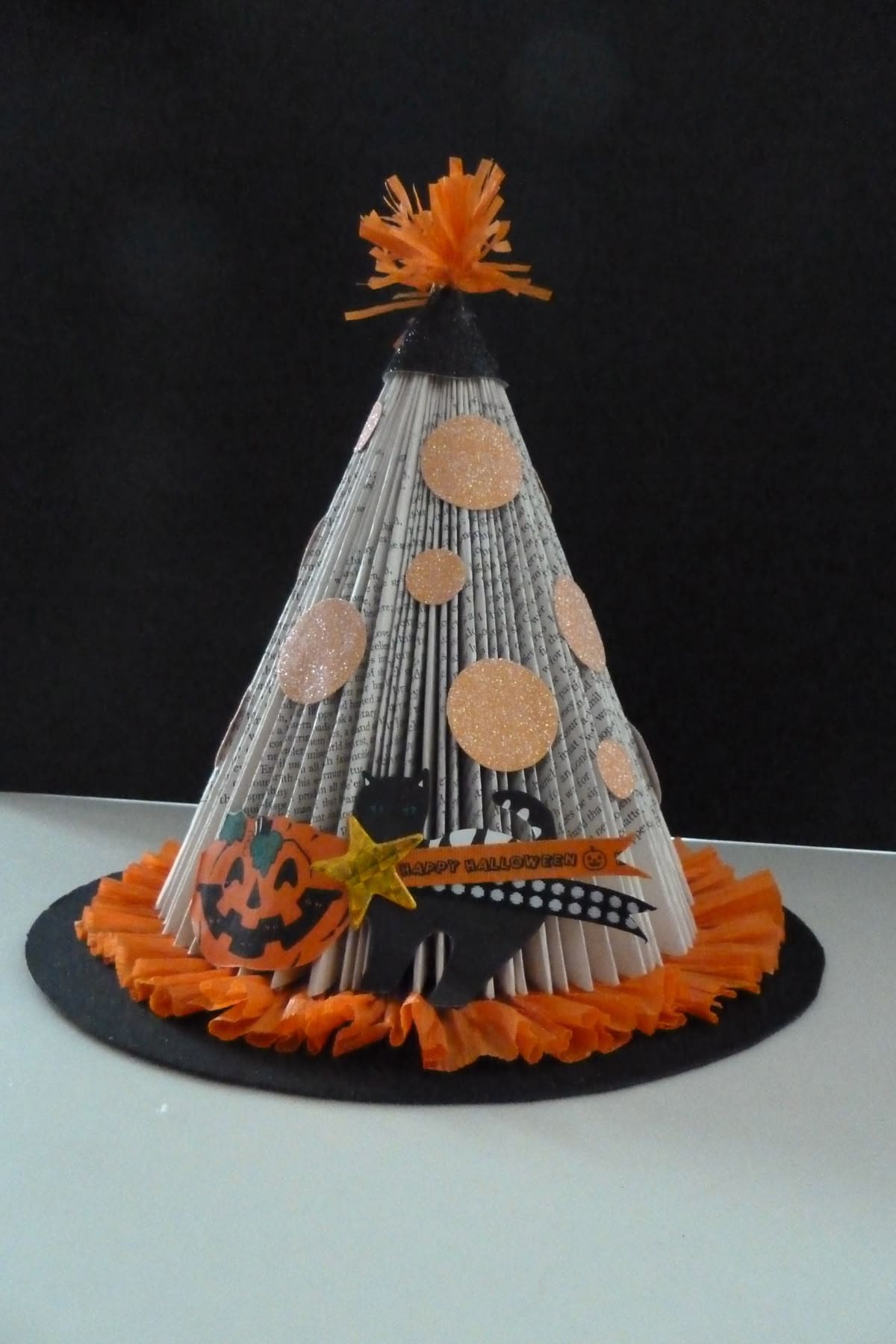 Book Page Witch Hat