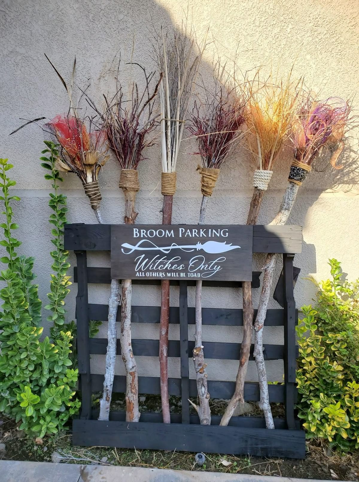 Broom Parking Station for Witches Only