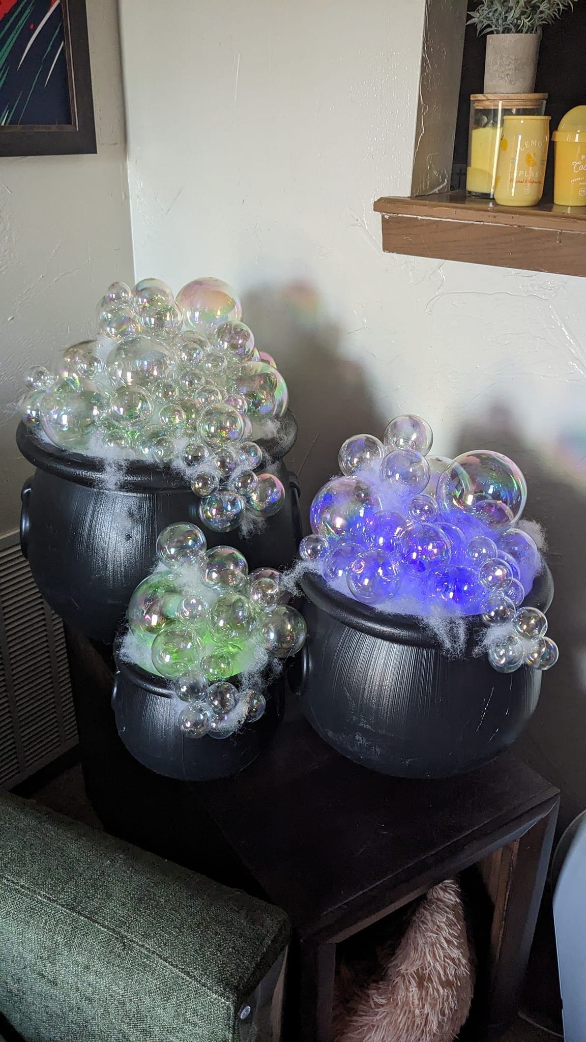 Bubbling Cauldron Trio with Glowing Magic