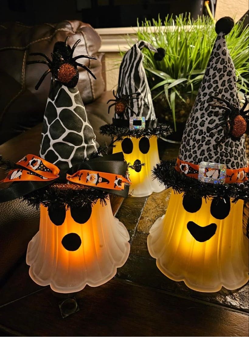 Ceiling Fan Glass Ghost Lanterns