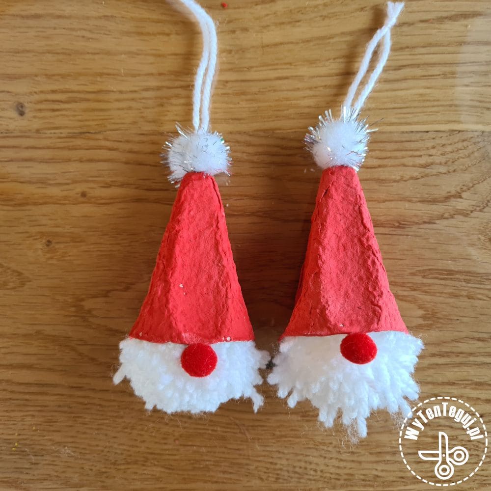 Classic Egg Carton Santa Gnomes