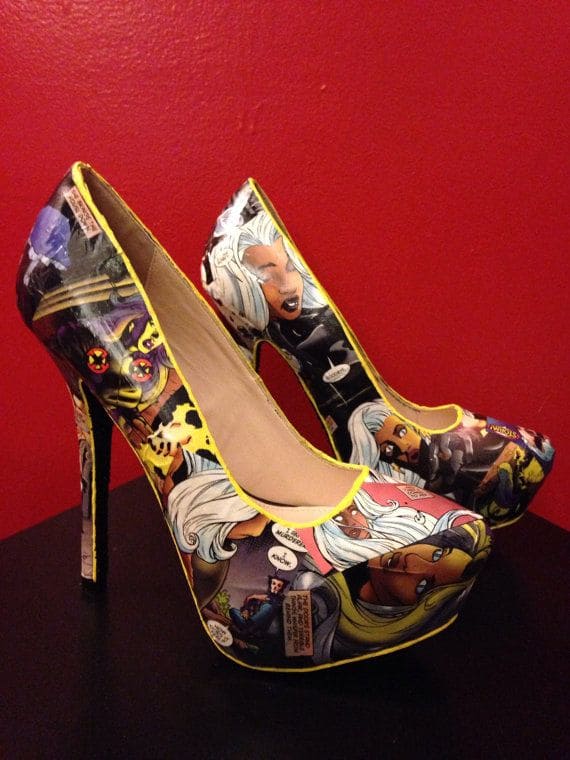 Comic Book High Heels