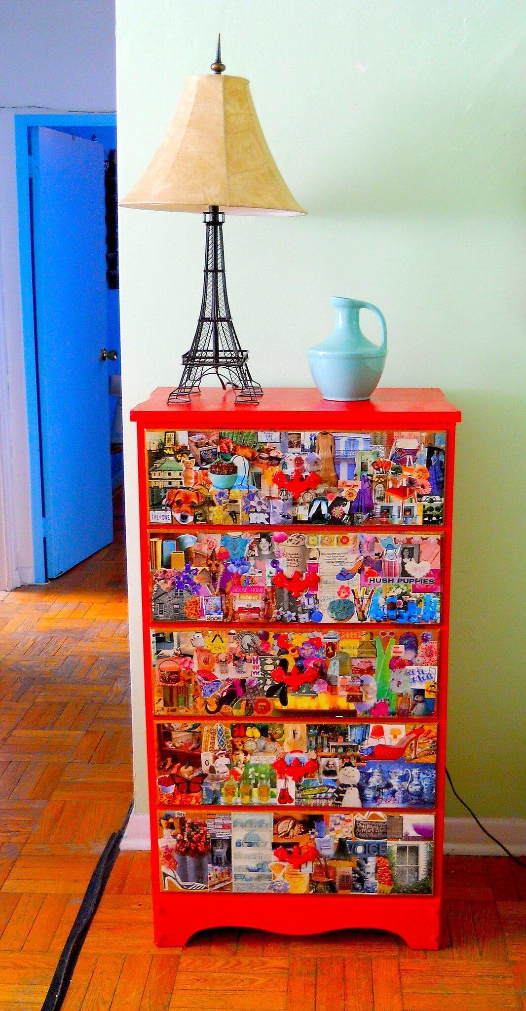 Comic Collage Dresser Makeover