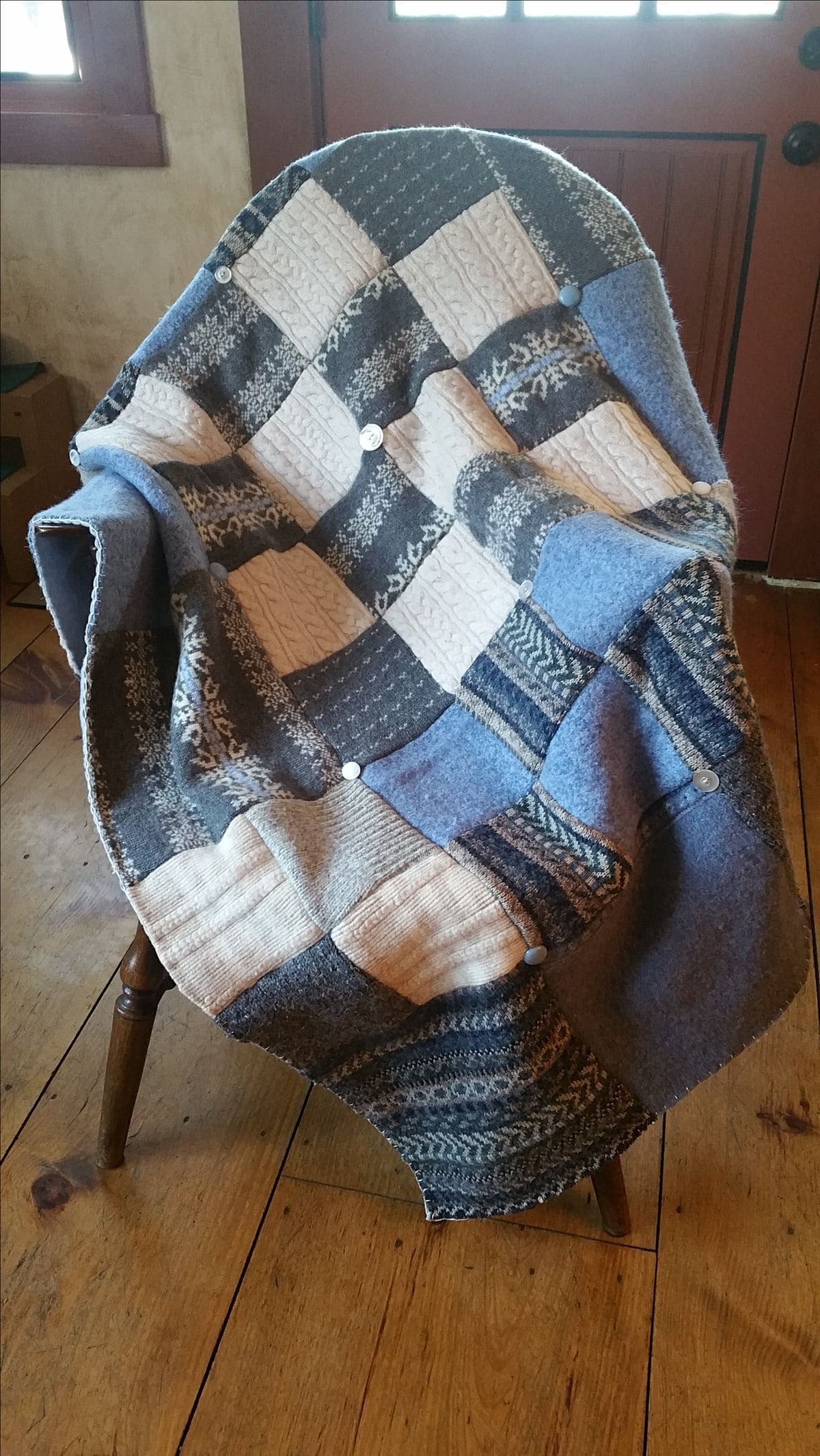 Cozy Sweater Patchwork Blanket