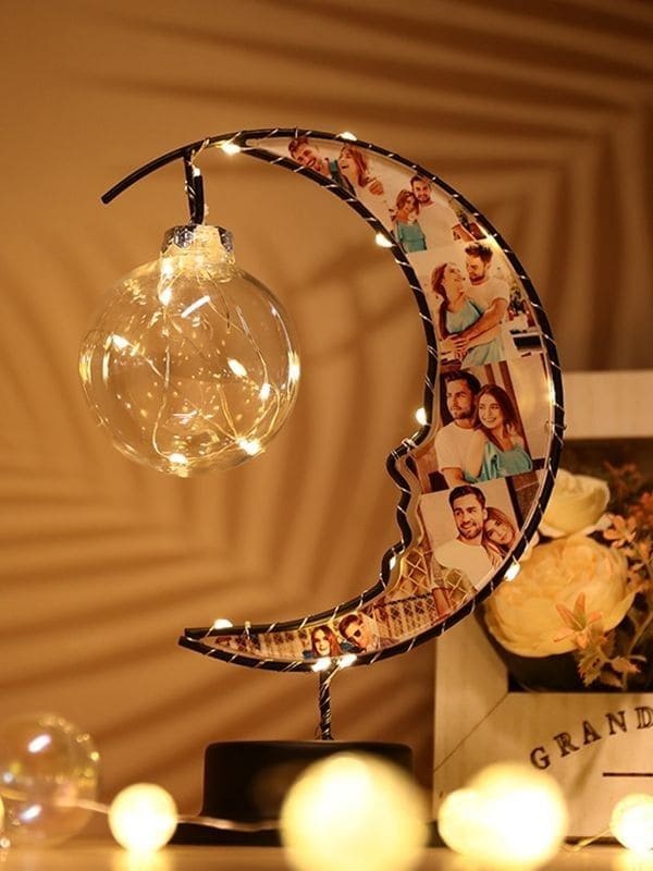 Crescent Moon Photo Lamp
