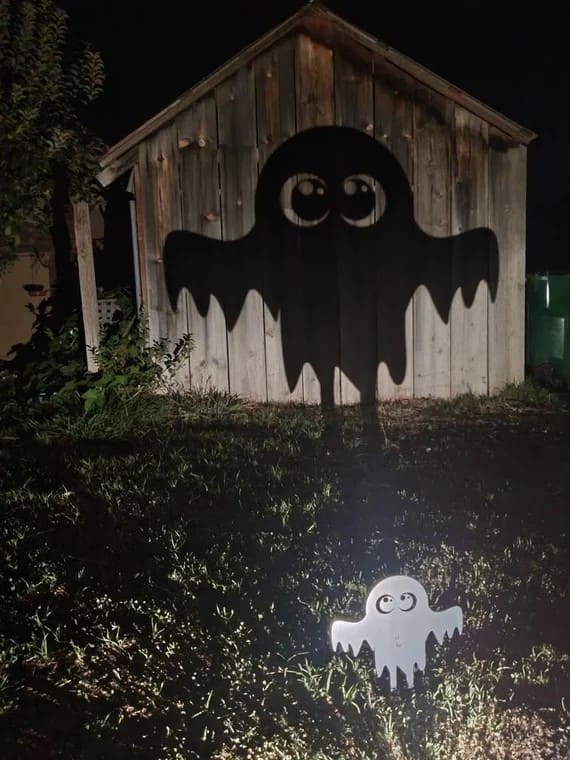 Cute Ghost Shadow Silhouette Outdoor Halloween