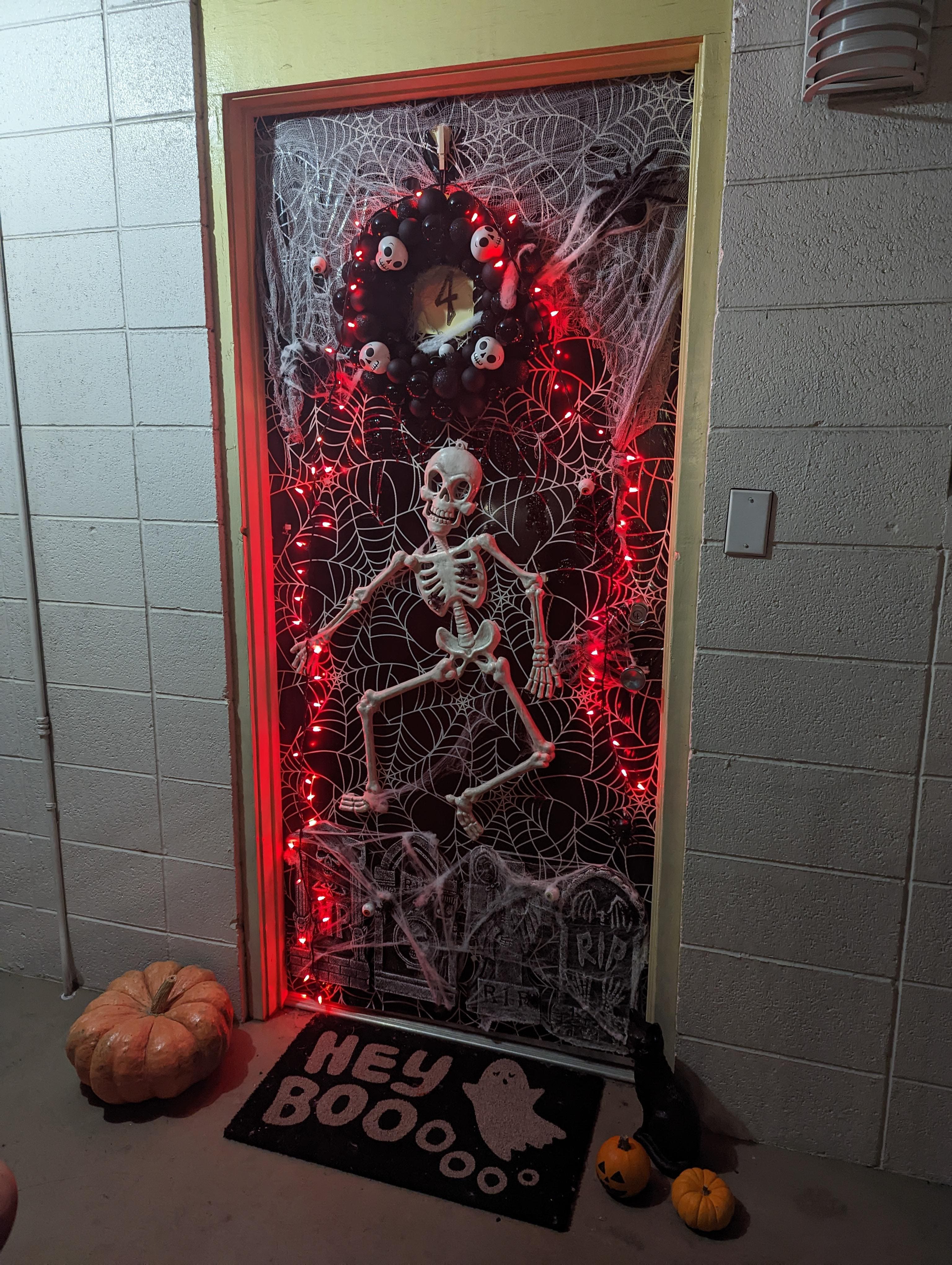 Dancing Skeleton Graveyard Door