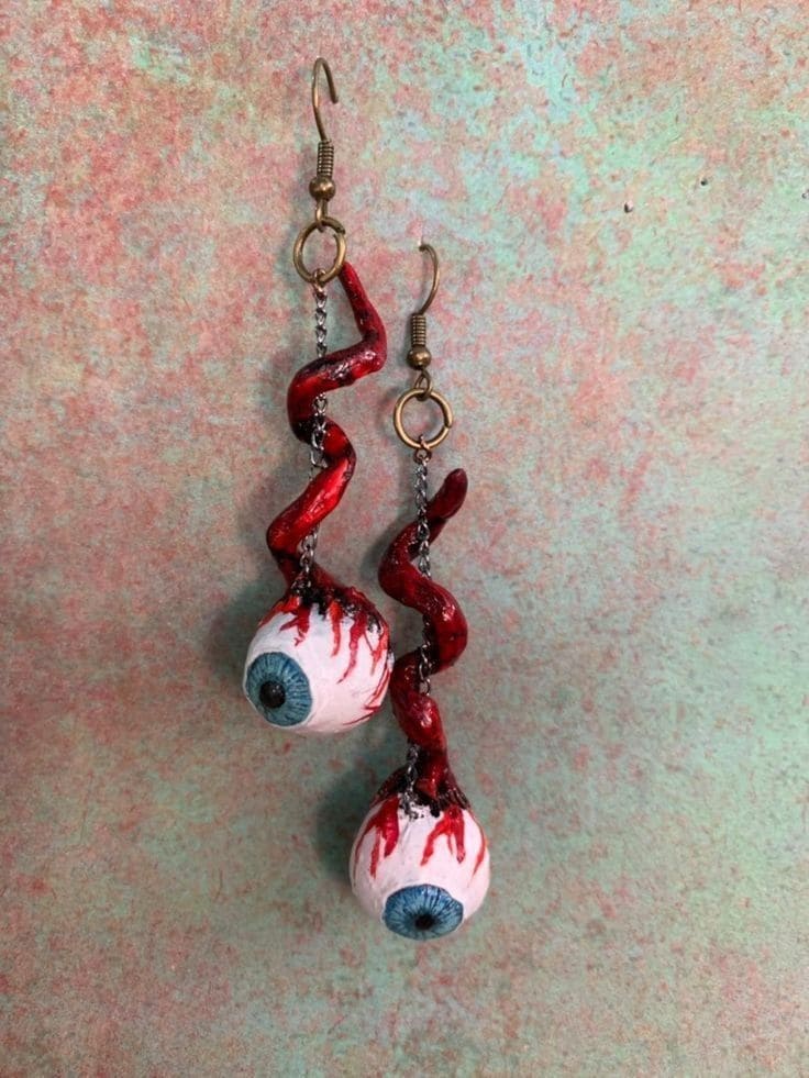 Dangling Eyeball Earrings