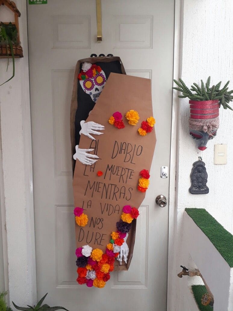 Day of the Dead Coffin Door Display