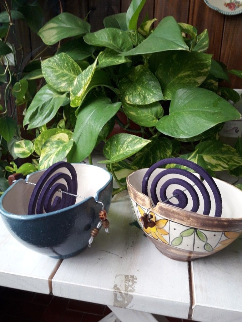 Decorative Ceramic Bowl Mosquito Coil Holder