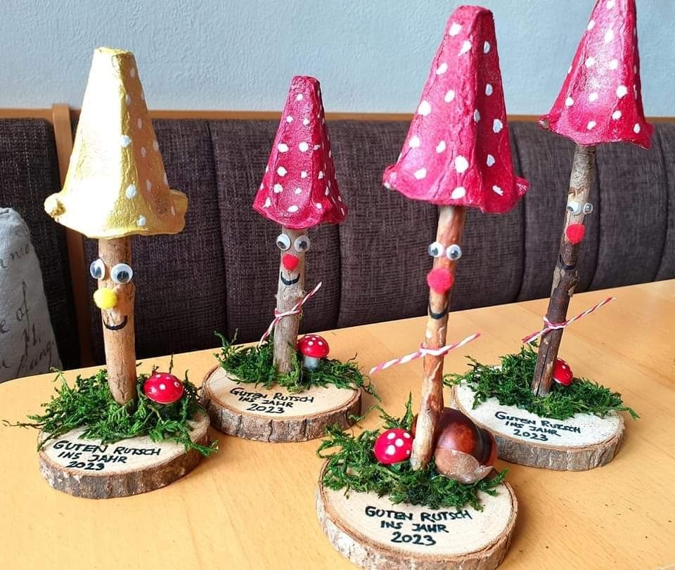 Egg Carton Toadstool Gnomes