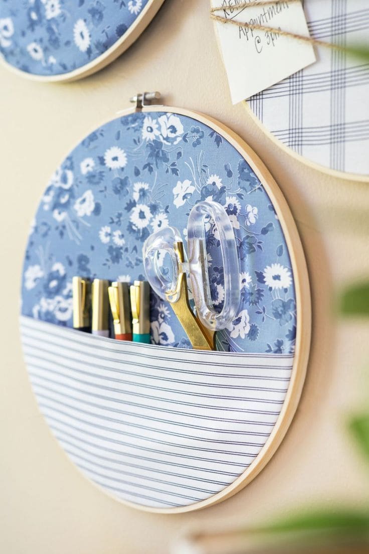 Embroidery Hoop Wall Organizer 1