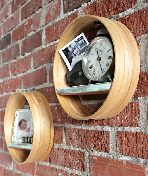 Embroidery Hoop Wall Shelves 1