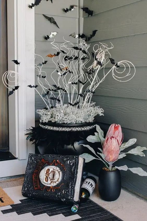 Enchanted Bat Swirl Cauldron