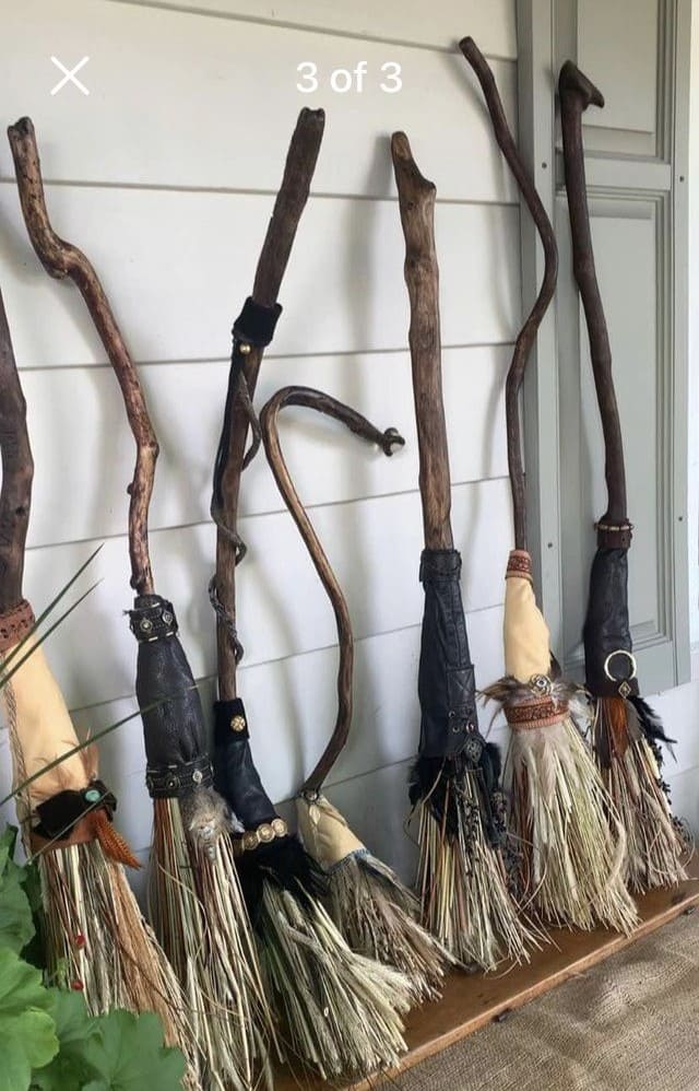 Enchanted Porch Witch Broom Collection
