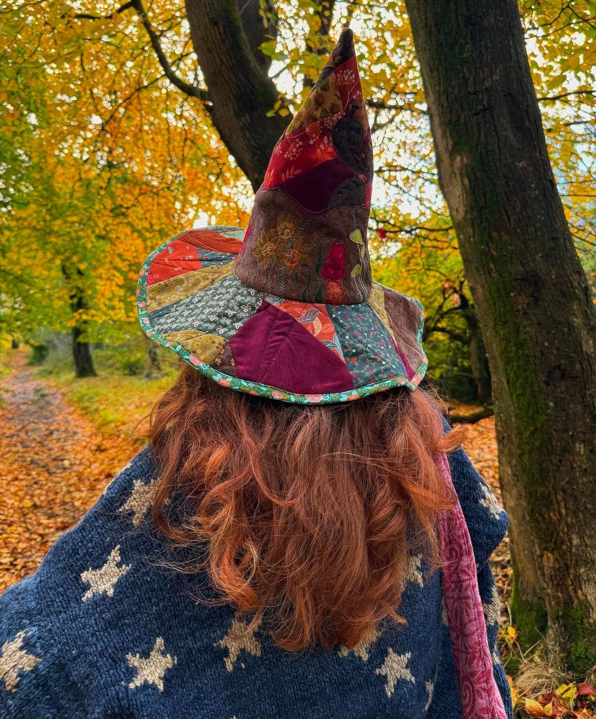 Enchanted Woodland Patchwork Witch Hat