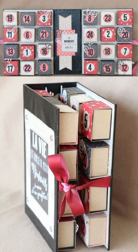 Faux Book Box Advent Calendar