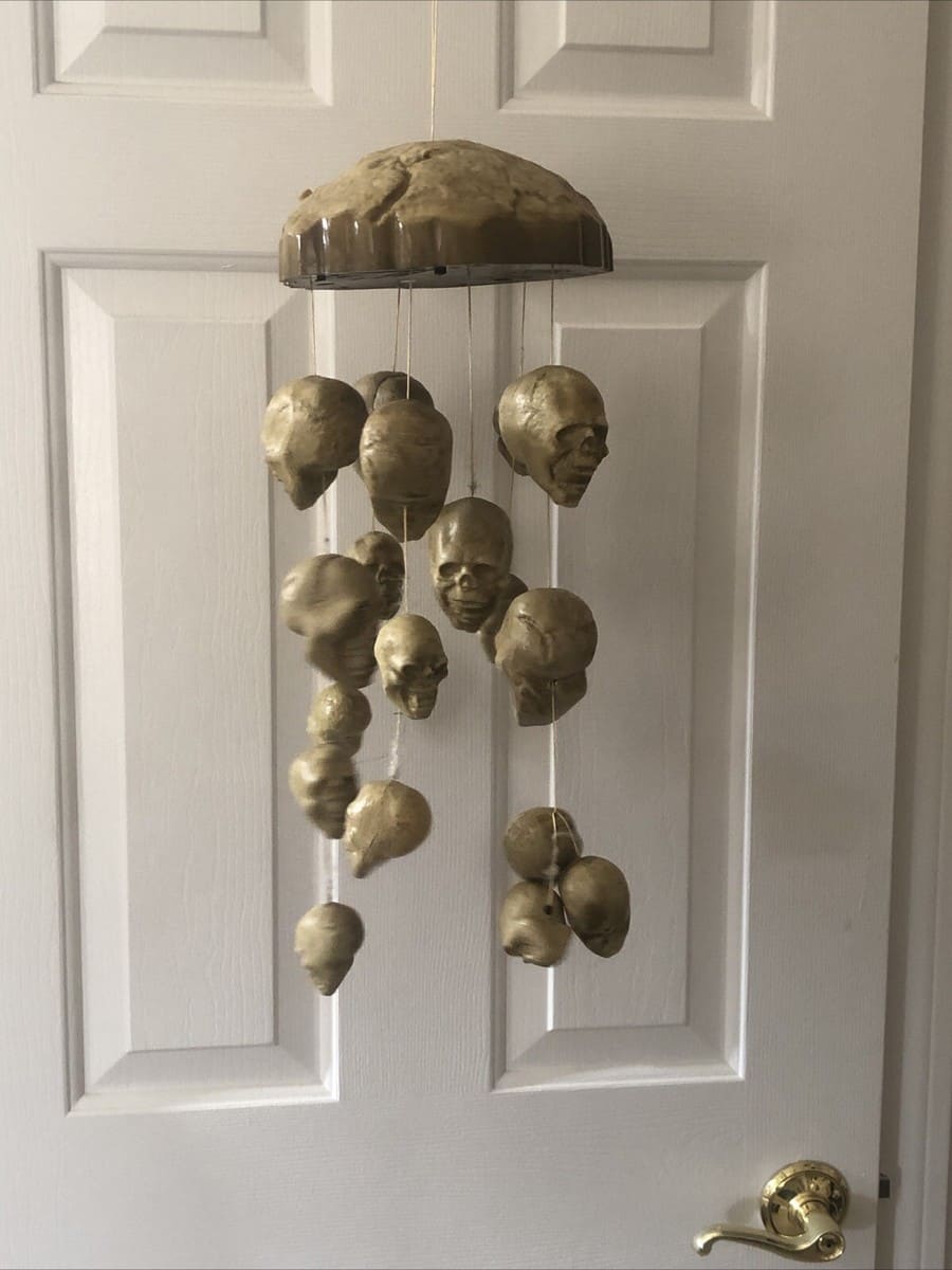 Floating Skull Horror Wind Chime