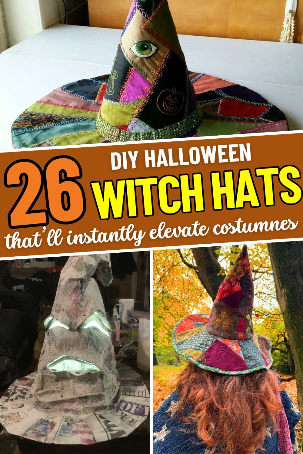 26 DIY Witch Hat Ideas with Tutorials That’ll Instantly Elevate Your Halloween Costume