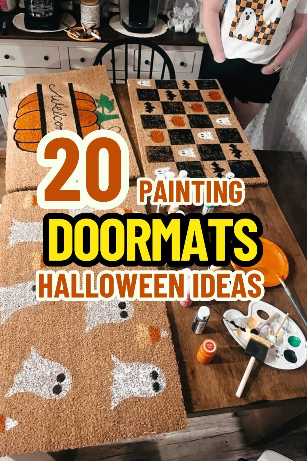 Here're 20 Creative Ways to Paint Your Doormat This Halloween Season
