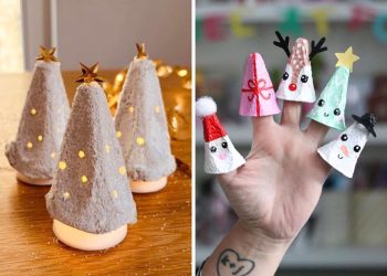 20+ Cute Christmas Crafts from Egg Cartons for All Ages