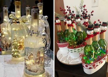 20 Gorgeous DIY Christmas Bottle Decorations That Light Up the Holidays