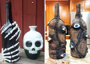 20 Halloween Wine Bottle Crafts to Haunt Your Party in Style