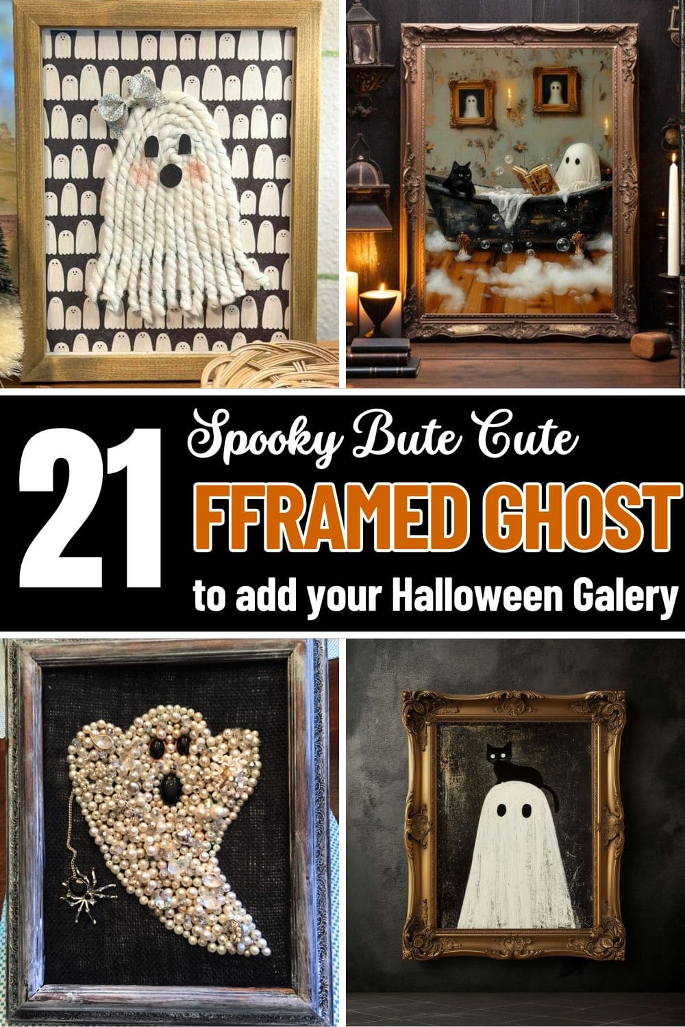 21 Charming Framed Ghost Ideas to Haunt Your Halloween Wall