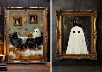 21 Charming Framed Ghost Ideas to Haunt Your Halloween Wall