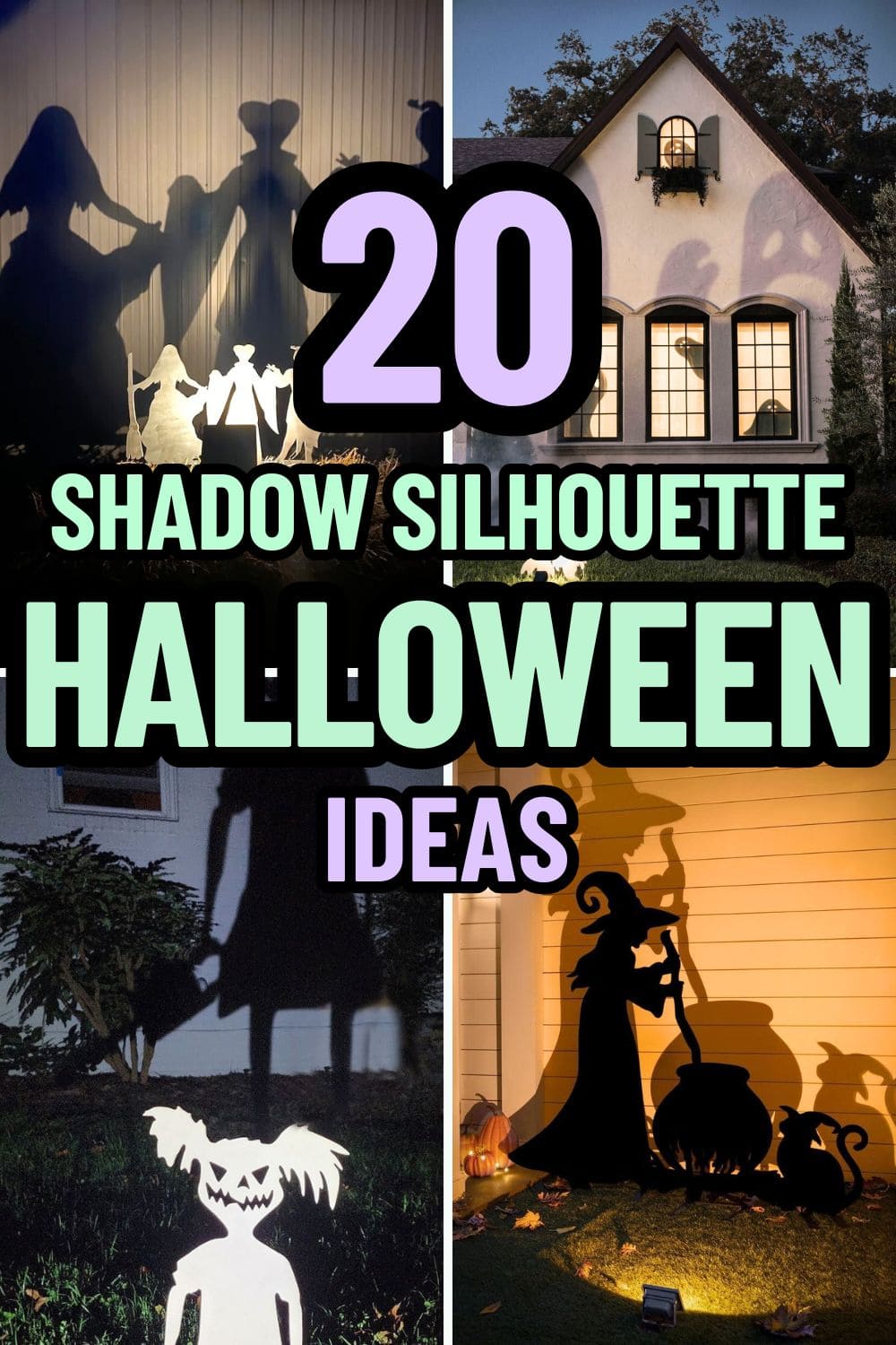 20 Halloween Shadow Silhouette Decorations That Wow After Dark