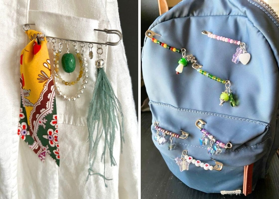 22 Pretty DIY Safety Pin Brooch Ideas for a Personalized Look