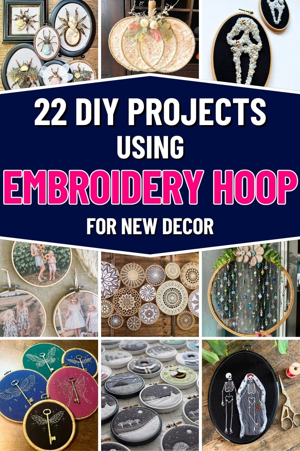Here're 22 Beautiful DIY Embroidery Hoop Projects for Every Season