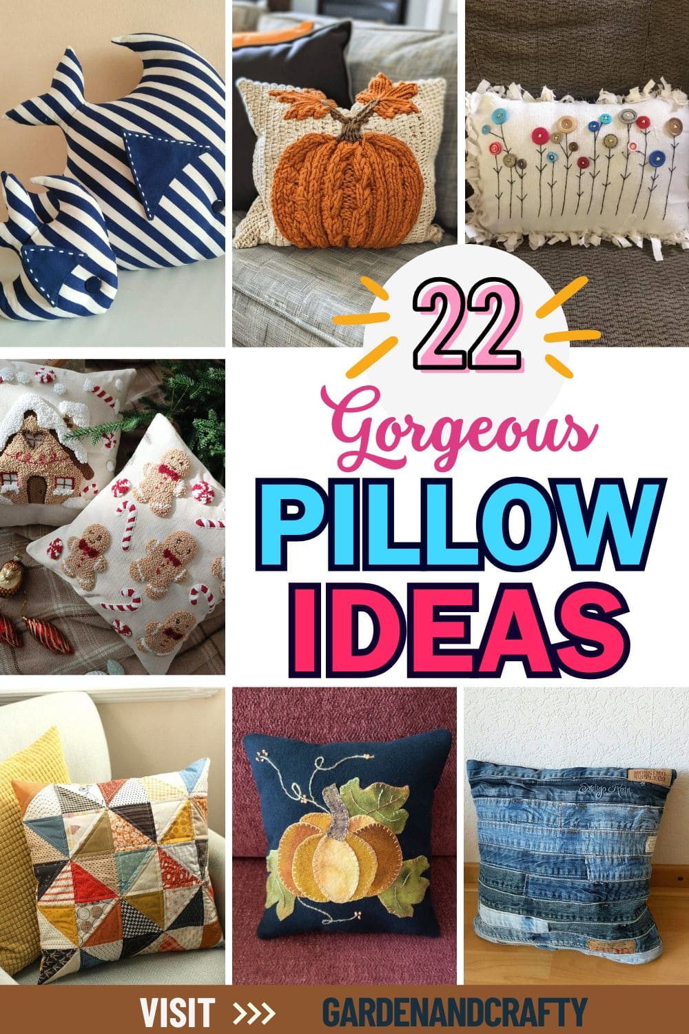 Here're 20 Beautiful Pillow Ideas to Make All Year Round