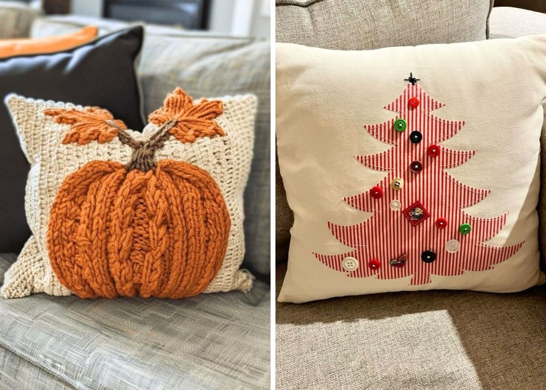 Here’re 20 Beautiful Pillow Ideas to Make All Year Round