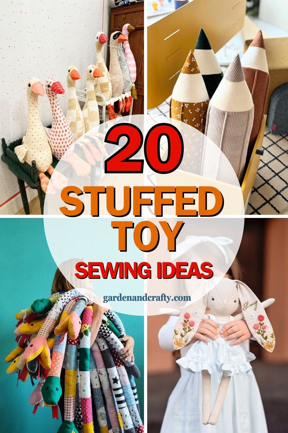 20 Fun & Cute Stuffed Sewing Toy Projects to Try